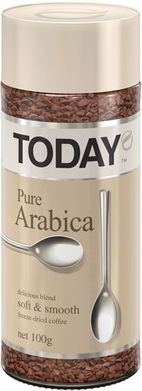 Today Pure Arabica, растворимый, 95 гр.